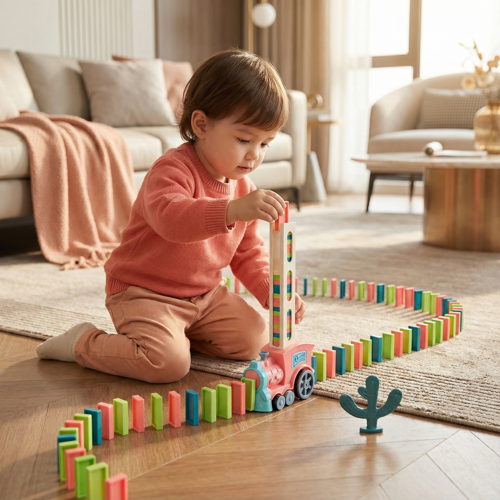 BuildTrack - Domino Train Set