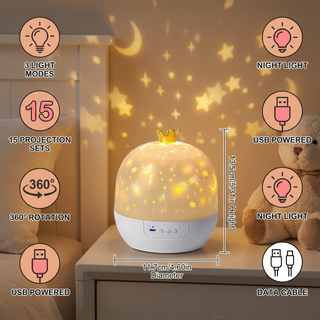 DreamGlow - 2-in-1 Night Light & Projector