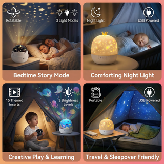 DreamGlow - 2-in-1 Night Light & Projector