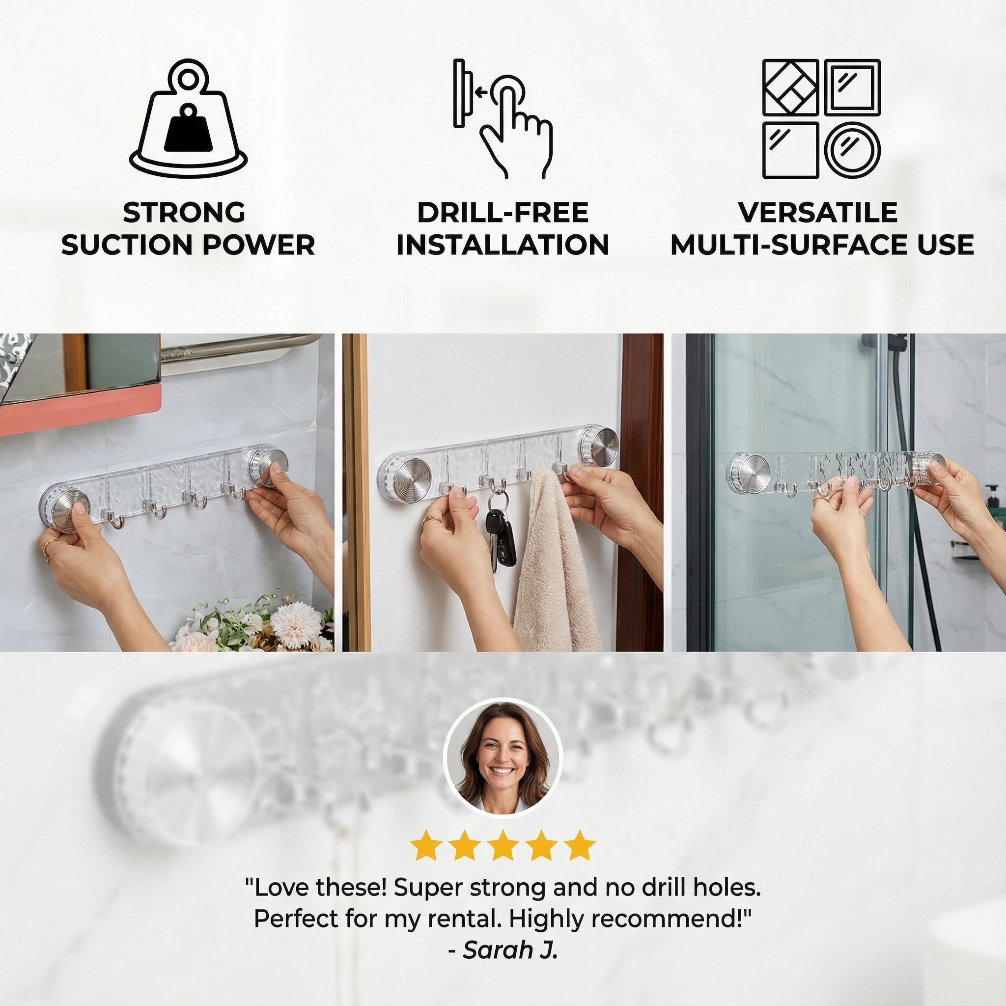 WallSnap – Reusable Suction Holders