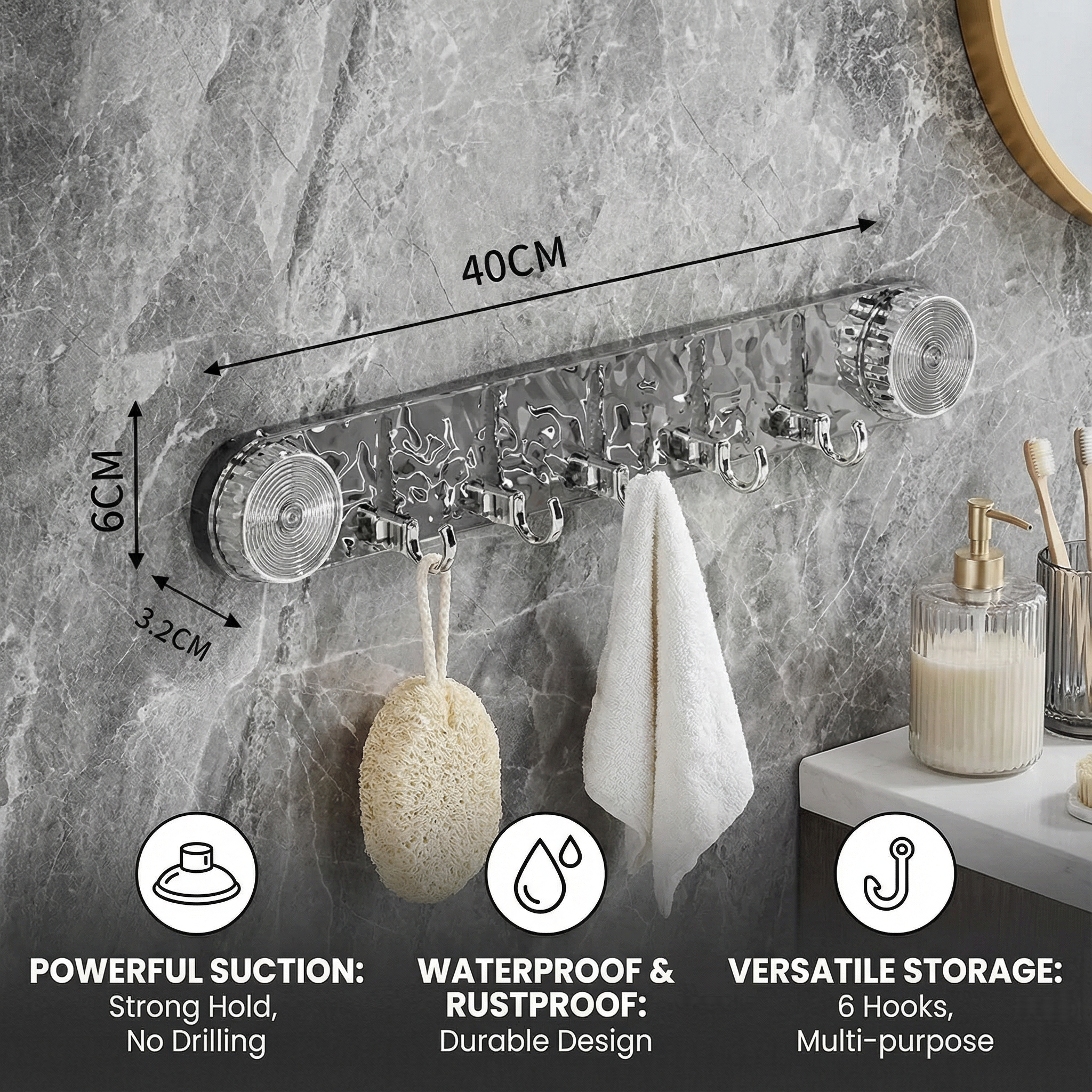 WallSnap – Reusable Suction Holders