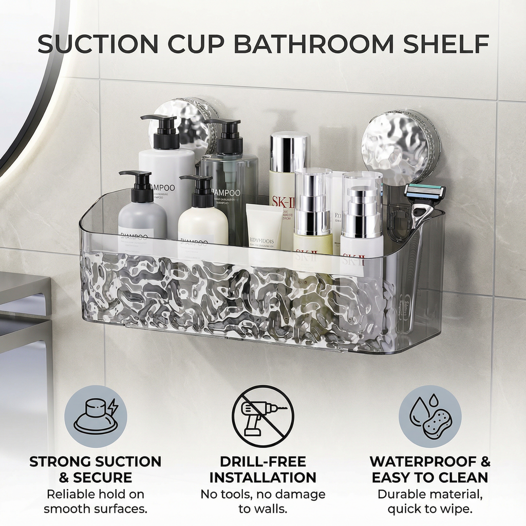 BathRack – No Drill Storage Shelf