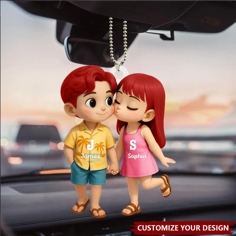 LoveRide – Personalized Acrylic Car Hanger