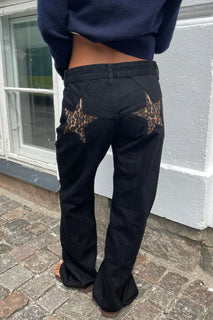 Y2K Star Color-Block Patchwork Jeans