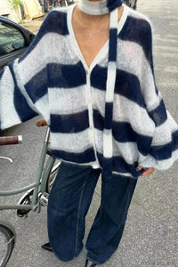 VibeLayer - Y2K Stripe Sweater