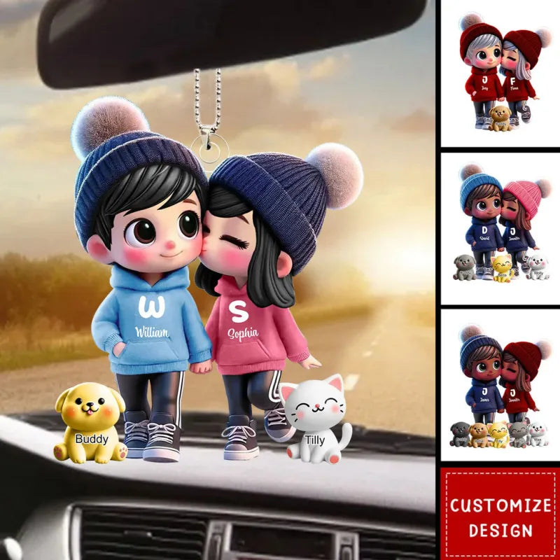 LoveRide – Personalized Acrylic Car Hanger