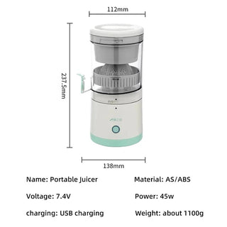 CitraFlow – Portable Rechargeable Citrus Juicer