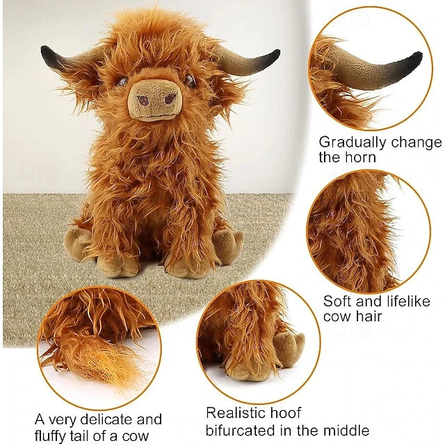 FluffMoo – Highland Cow Plush Toy
