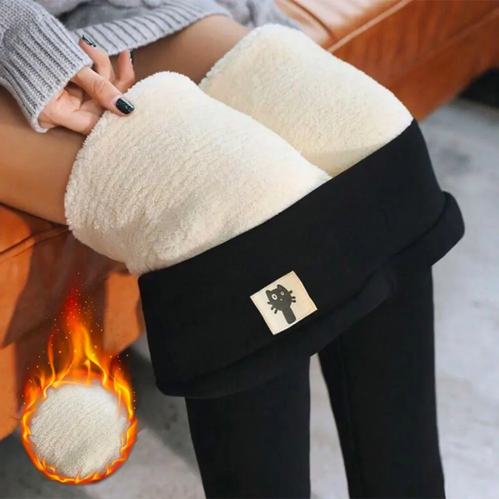 Winter Thermal Leggings High Waisted Pants For Women marnetic