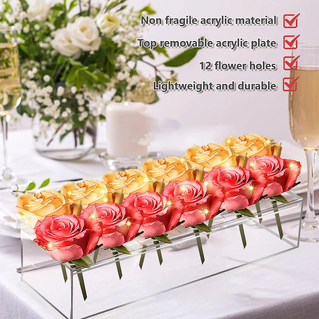 💓Mother's Day Gift - Clear Acrylic Flower Vase Marnetic