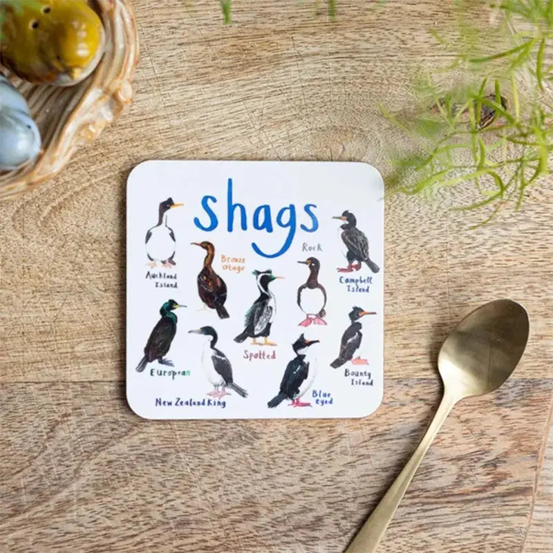 🐦Set of 6 Bird Pun Coasters Marnetic