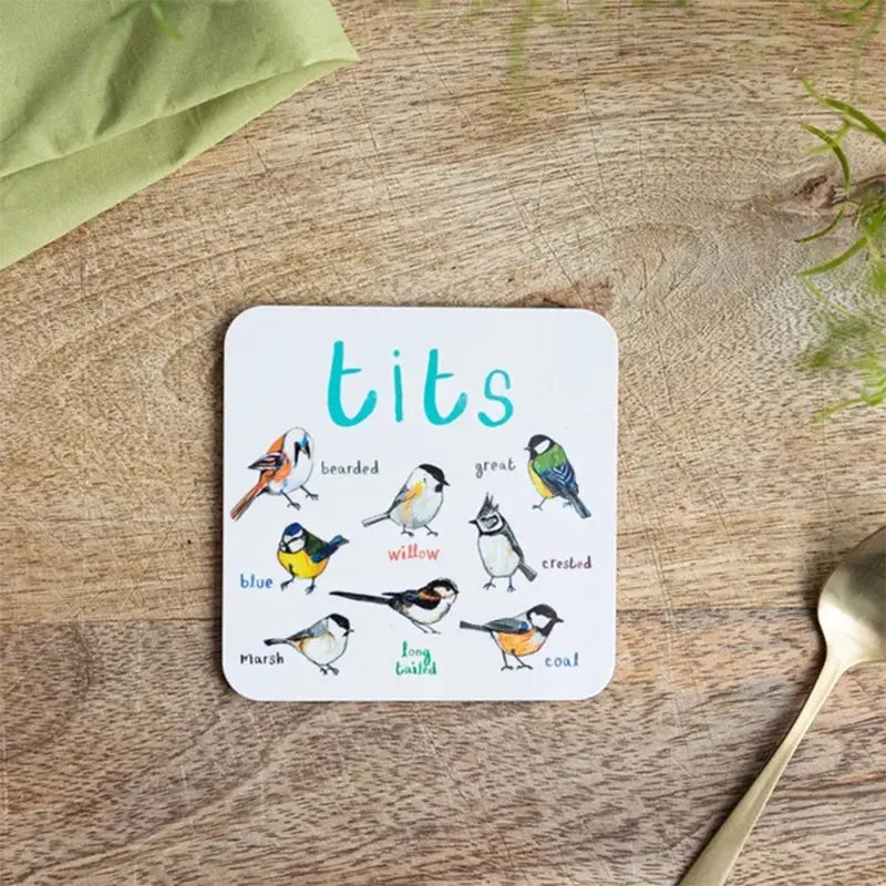 🐦Set of 6 Bird Pun Coasters Marnetic