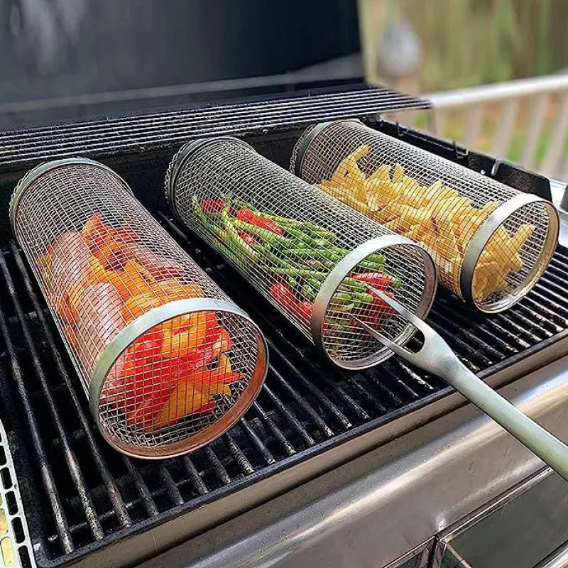 Rolling Grilling Basket marnetic