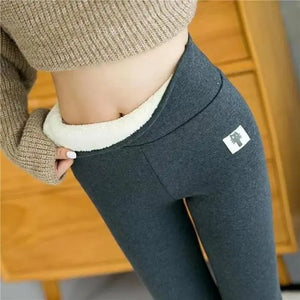 Winter Thermal Leggings High Waisted Pants For Women marnetic