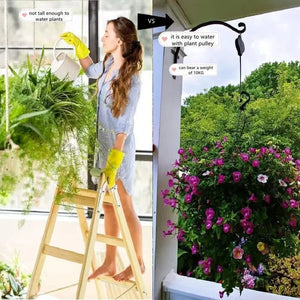 Plant Pulley Set For Garden Baskets Pots, Birds Feeder marnetic