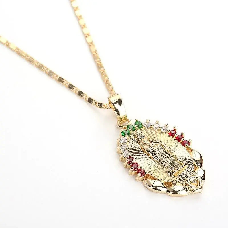 Virgin Mary Pendant Necklace Marnetic