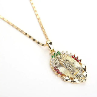 Virgin Mary Pendant Necklace Marnetic