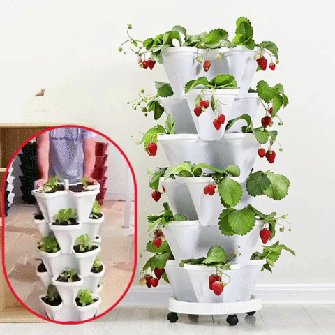 Flower Tower™ Vertical Stacking Plant Pots