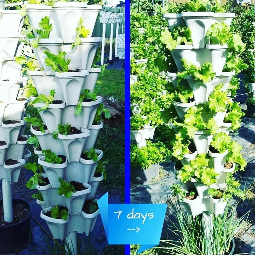 Flower Tower™ Vertical Stacking Plant Pots Marnetic