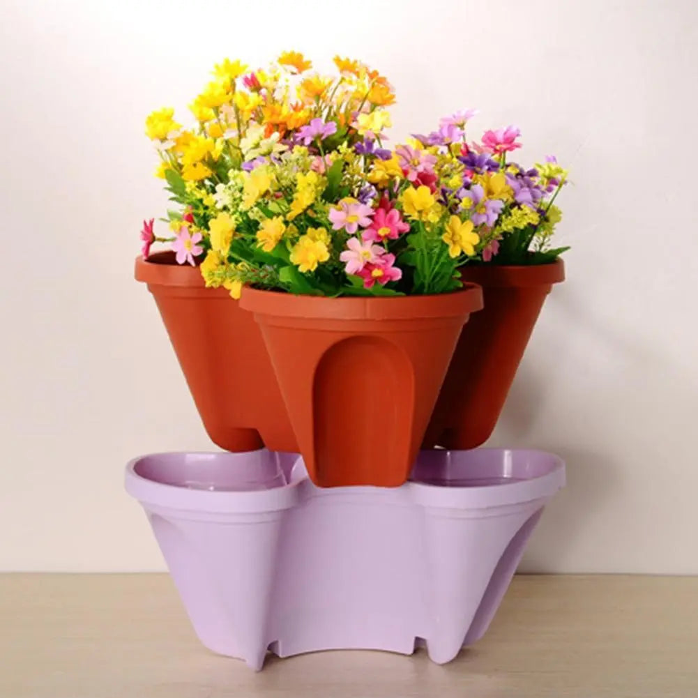 Flower Tower™ Vertical Stacking Plant Pots Marnetic